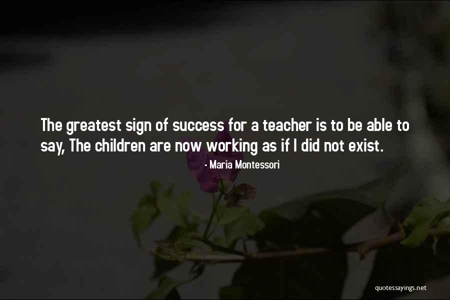 Greatest Success Quotes By Maria Montessori Greatest Success Quotes By Maria Montessori