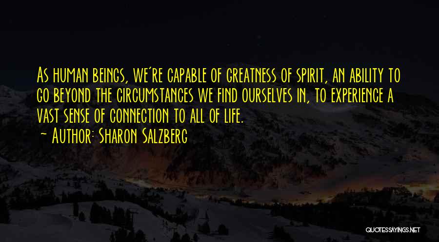 Greatness In Life Quotes By Sharon Salzberg