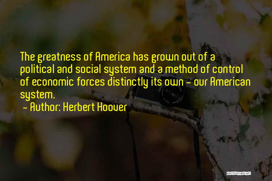 Greatness Of America Quotes By Herbert Hoover