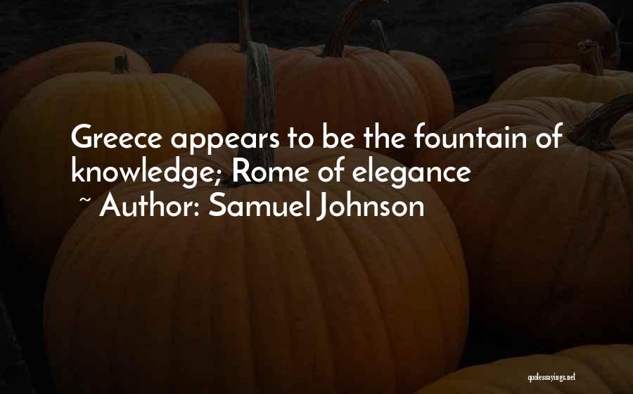 Greece Culture Quotes By Samuel Johnson