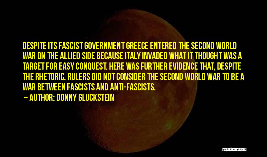 Greece In World War 2 Quotes By Donny Gluckstein