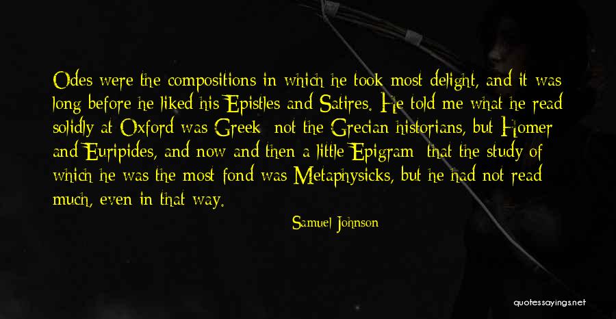 Greek Homer Quotes By Samuel Johnson Greek Homer Quotes By Samuel Johnson