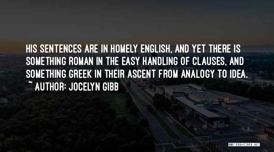 Greek Roman Quotes By Jocelyn Gibb