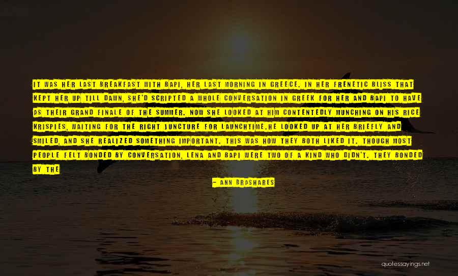 Greek Summer Quotes By Ann Brashares Greek Summer Quotes By Ann Brashares