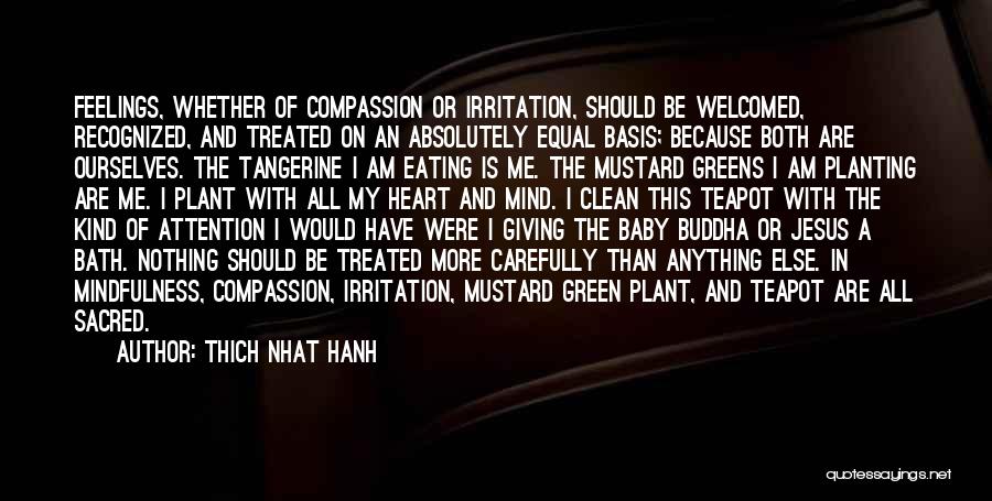 Green And Clean Quotes By Thich Nhat Hanh