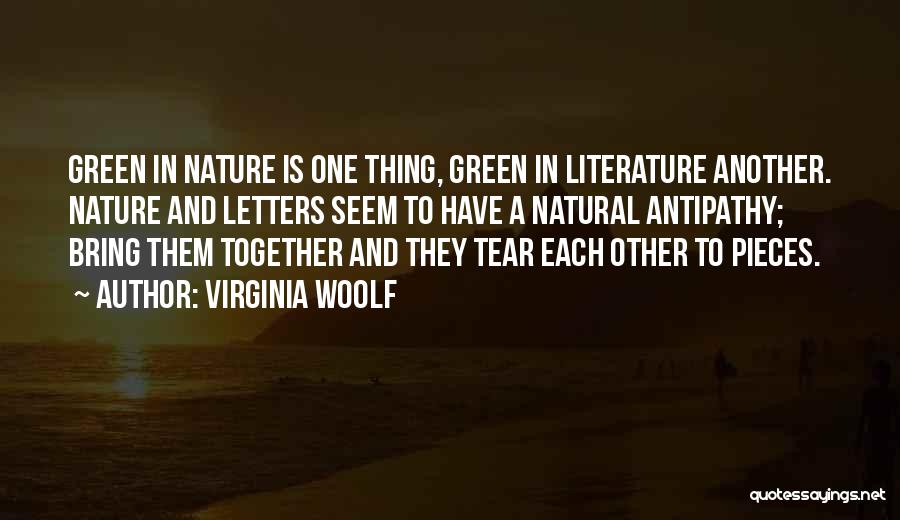 Green And Nature Quotes By Virginia Woolf