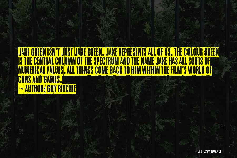 Green Colour Quotes By Guy Ritchie