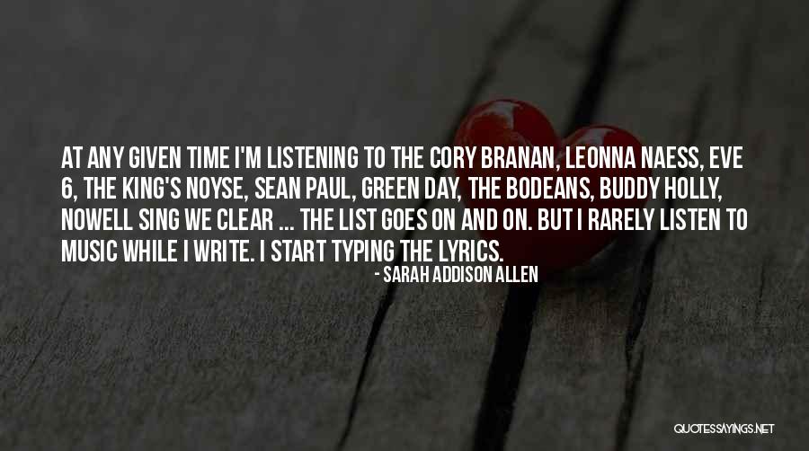 Green Day Music Quotes By Sarah Addison Allen Green Day Music Quotes By Sarah Addison Allen