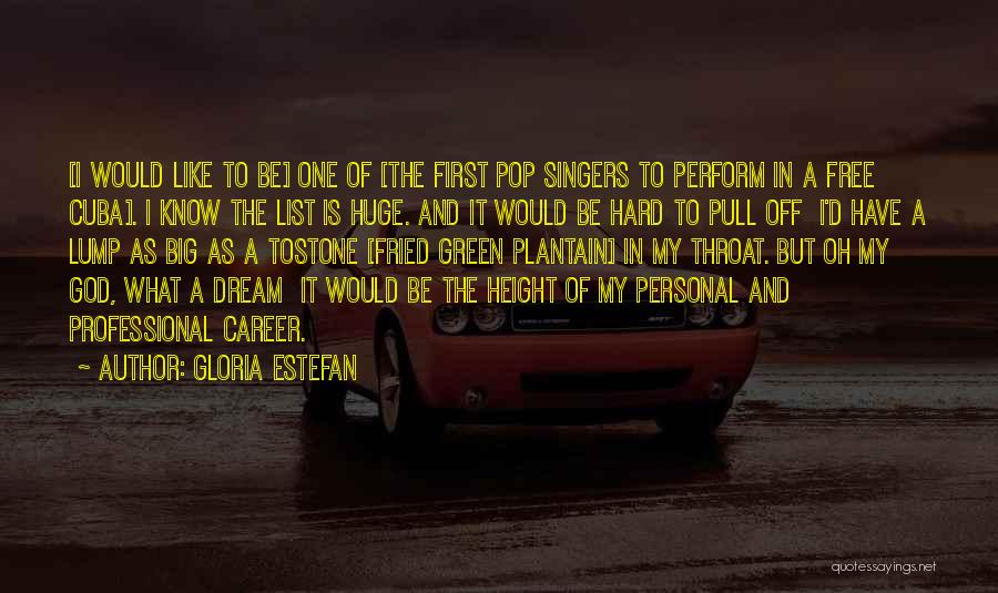 Green Dream Quotes By Gloria Estefan
