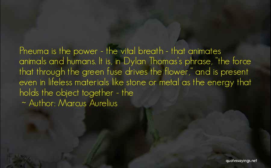 Green Energy Quotes By Marcus Aurelius