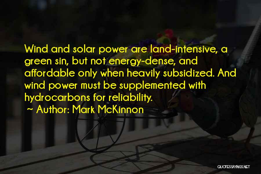 Green Energy Quotes By Mark McKinnon