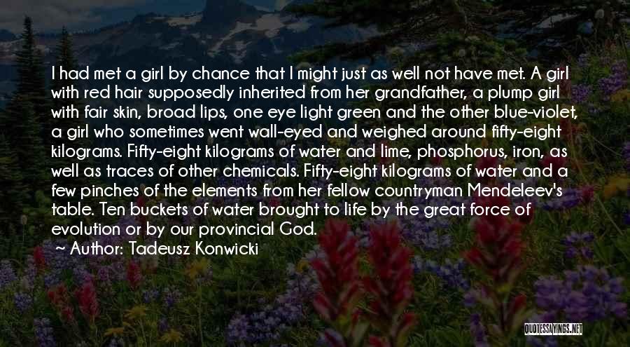 Green Eyed Quotes By Tadeusz Konwicki