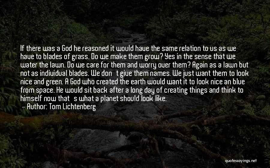 Green Lawn Quotes By Tom Lichtenberg