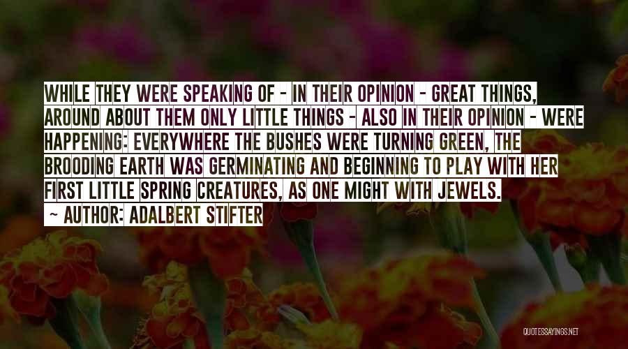 Green Spring Quotes By Adalbert Stifter