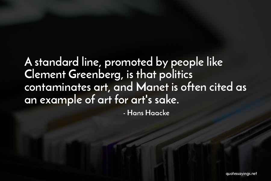 Greenberg Quotes By Hans Haacke Greenberg Quotes By Hans Haacke
