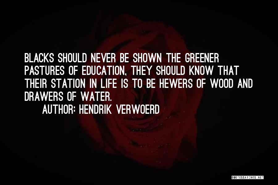 Greener Quotes By Hendrik Verwoerd