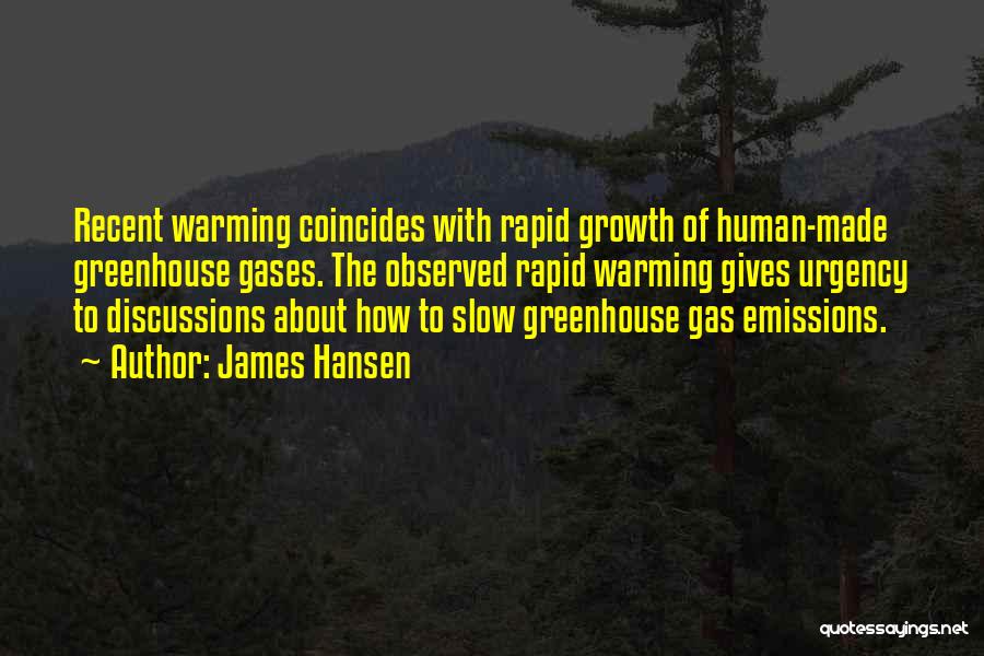 Greenhouse Gas Emissions Quotes By James Hansen