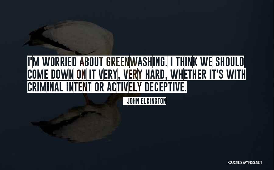 Greenwashing Quotes By John Elkington