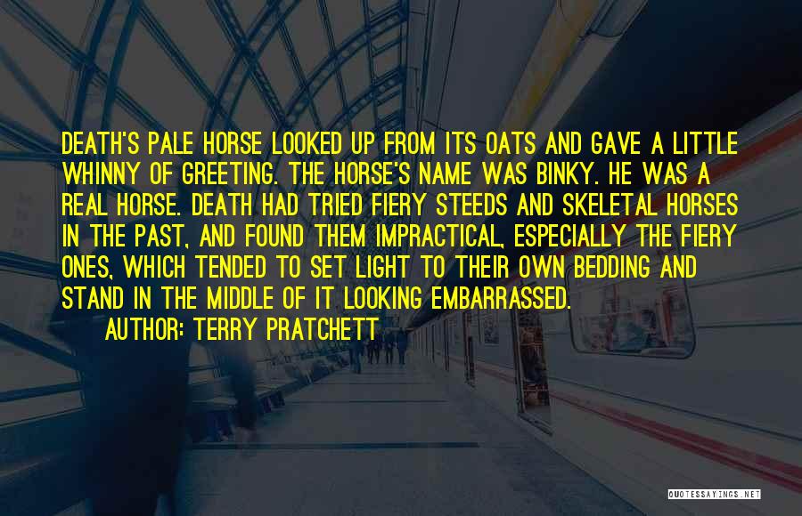 Greeting Death Quotes By Terry Pratchett