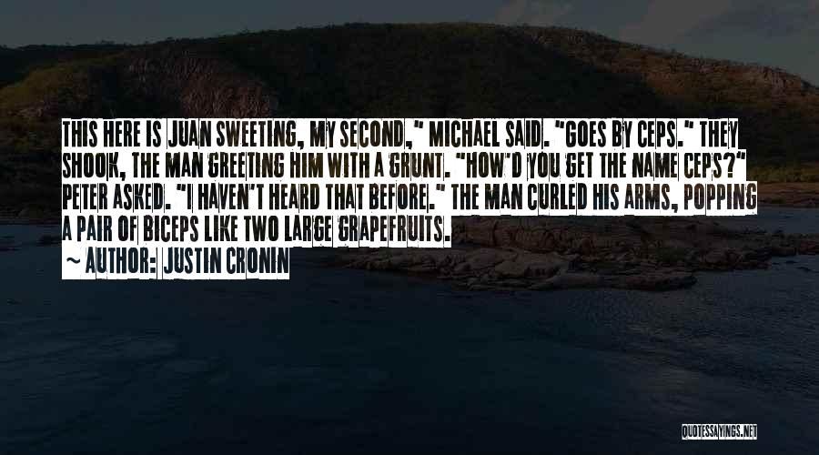 Greeting Someone Quotes By Justin Cronin