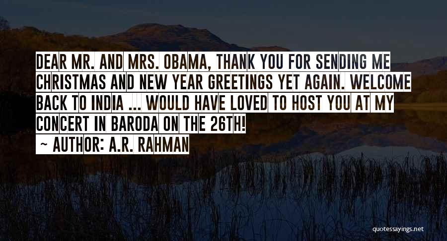 Greetings For A New Year Quotes By A.R. Rahman