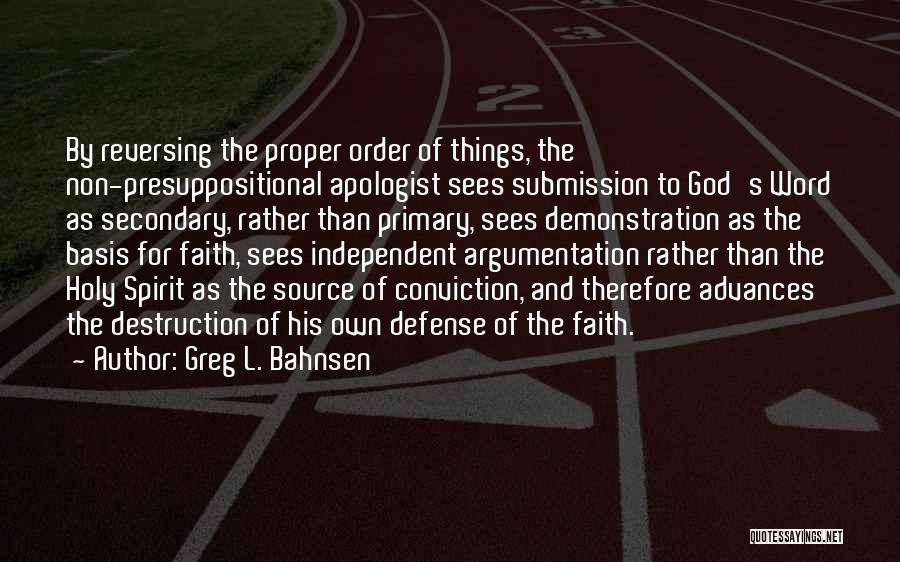 Greg L. Bahnsen Quotes 2187439