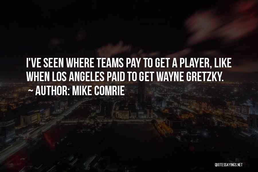 Gretzky Quotes By Mike Comrie