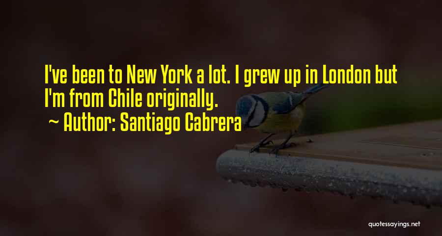 Grew Up Quotes By Santiago Cabrera