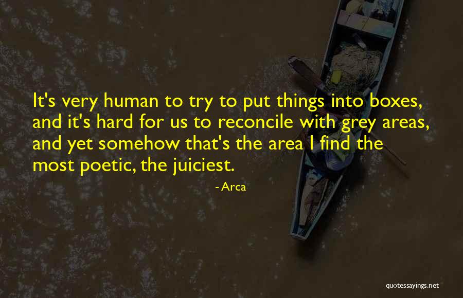 Grey Area Quotes By Arca