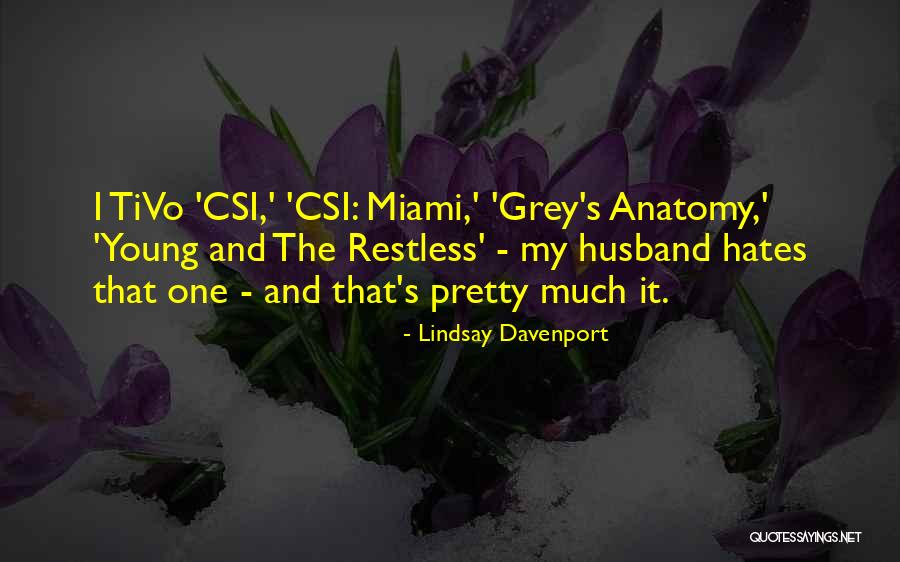 Grey's Anatomy Pretty Young Thing Quotes By Lindsay Davenport Grey's Anatomy Pretty Young Thing Quotes By Lindsay Davenport