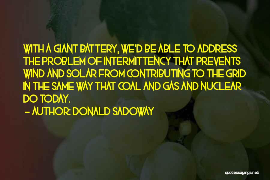 Grid Quotes By Donald Sadoway