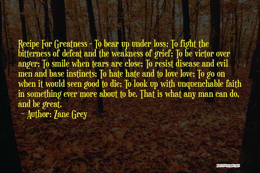 Grief And Anger Quotes By Zane Grey