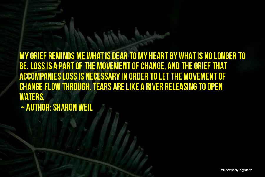 Grief And Loss Inspirational Quotes By Sharon Weil