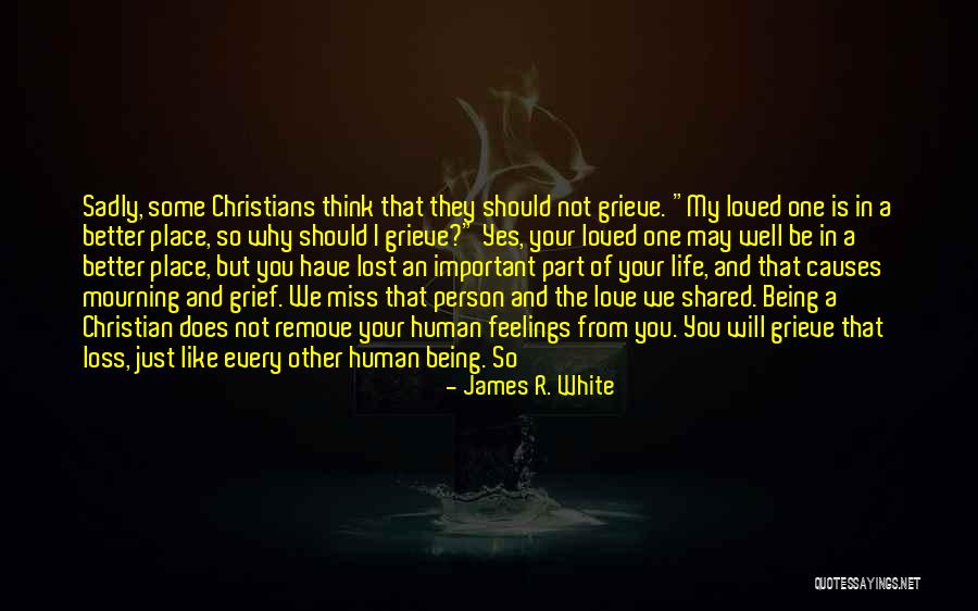 Grief Christian Quotes By James R. White