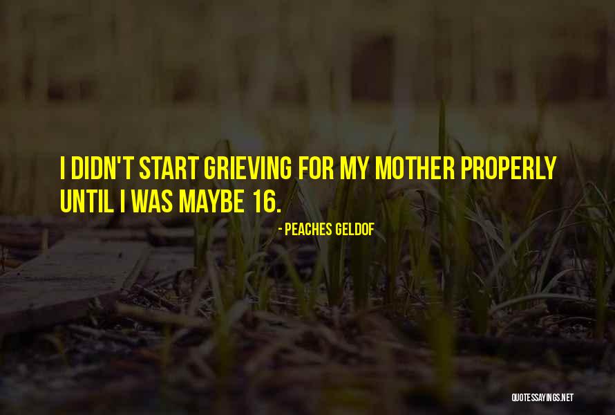 Grieving For Your Mother Quotes By Peaches Geldof Grieving For Your Mother Quotes By Peaches Geldof