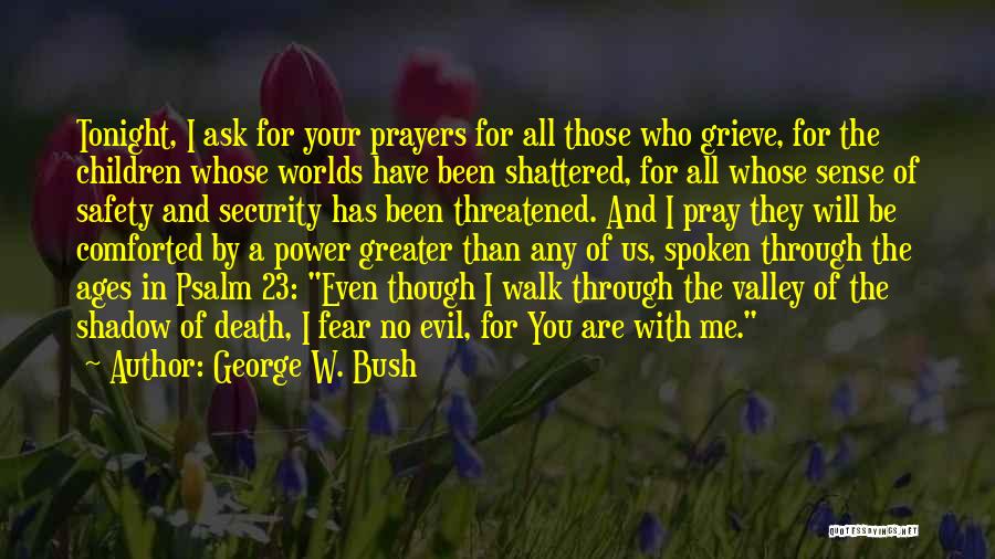 Grieving Over Death Quotes By George W. Bush