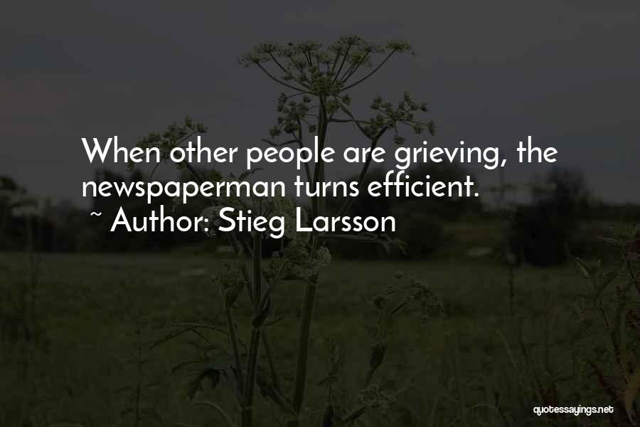 Grieving Over Death Quotes By Stieg Larsson