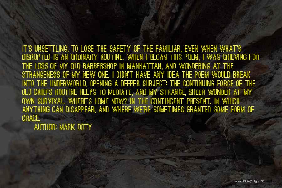 Grieving The Loss Quotes By Mark Doty