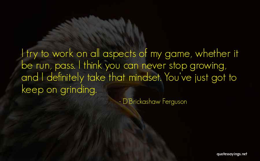 Grinding At Work Quotes By D'Brickashaw Ferguson Grinding At Work Quotes By D'Brickashaw Ferguson