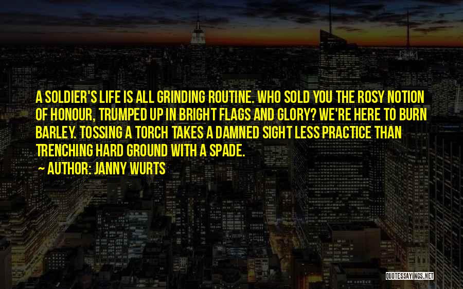 Grinding Hard Quotes By Janny Wurts