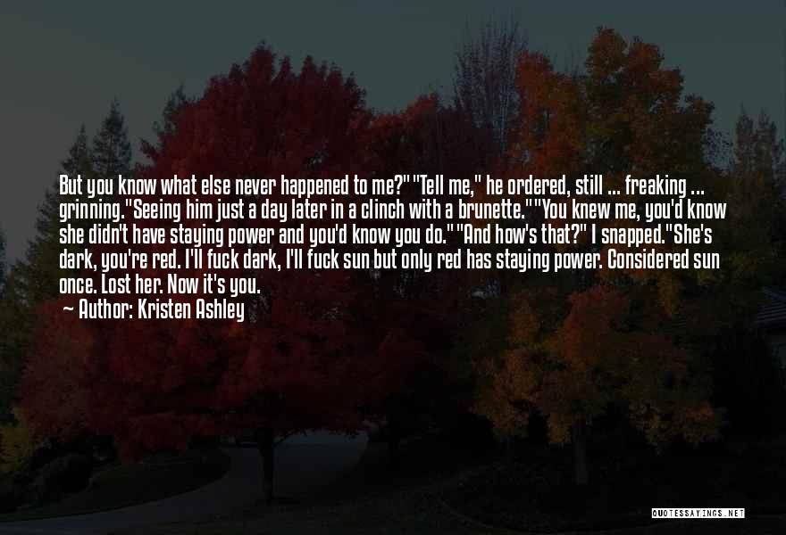 Grinning Quotes By Kristen Ashley