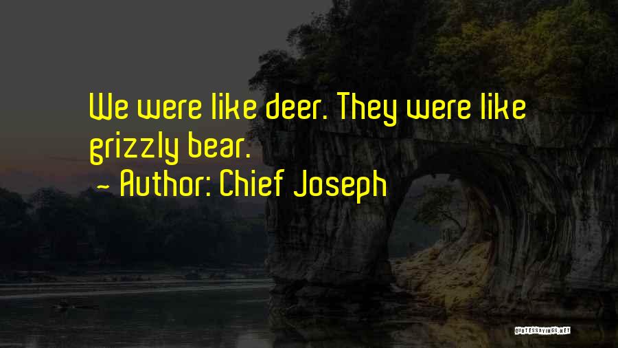 Grizzly Bear Quotes By Chief Joseph