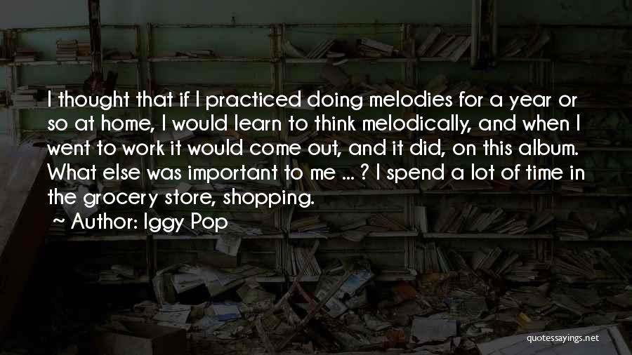 Grocery Shopping Quotes By Iggy Pop