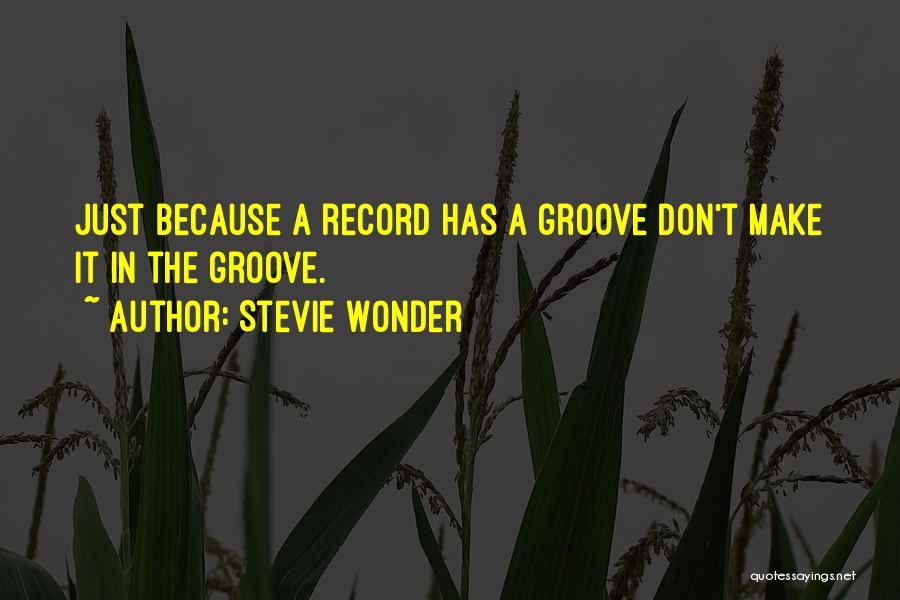 Groove Quotes By Stevie Wonder