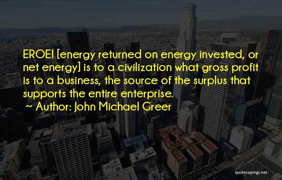 Gross Profit Quotes By John Michael Greer