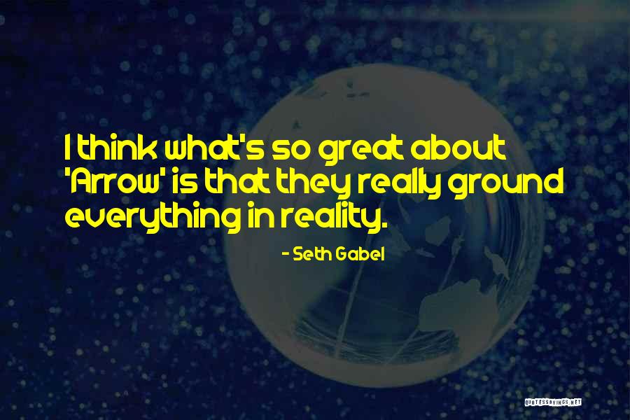 Ground Reality Quotes By Seth Gabel