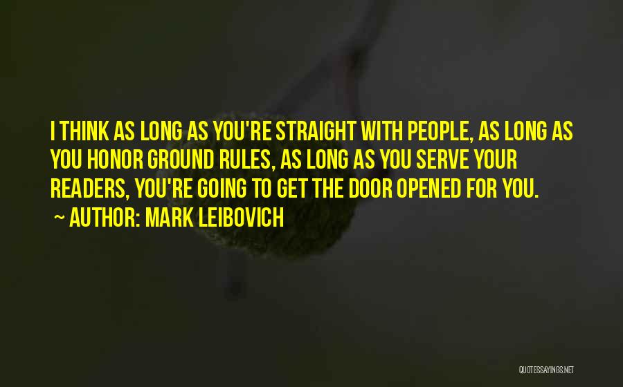 Ground Rules Quotes By Mark Leibovich