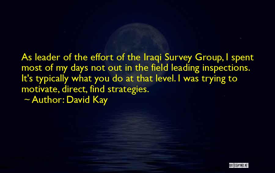 Group Effort Quotes By David Kay