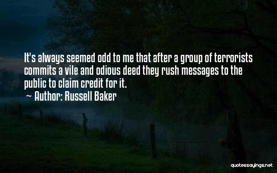 Group Messages Quotes By Russell Baker