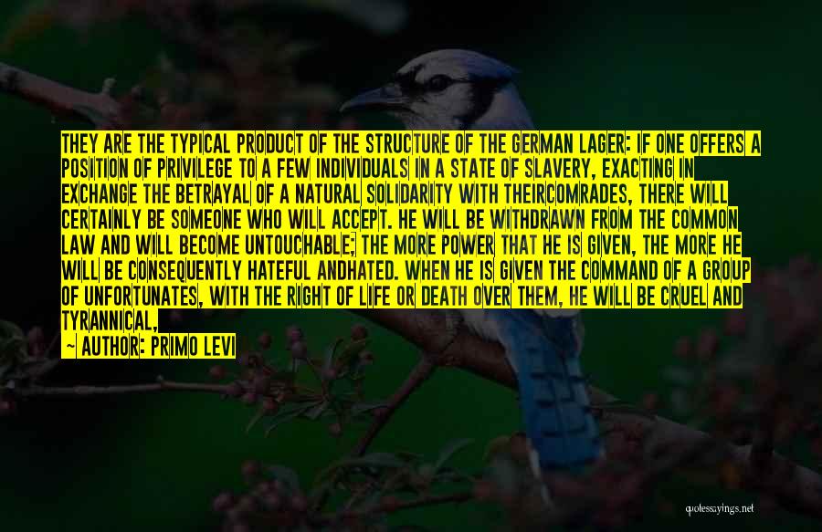 Group Power Quotes By Primo Levi